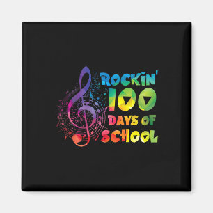 Aimant Professeur De Musique - rockin 100 Jours De Musiqu