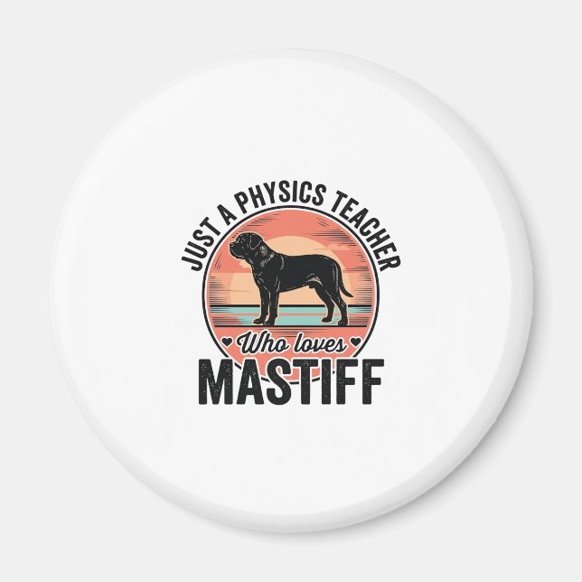 Aimant Professeur de physique aime Maillot de chien vinta (Devant)