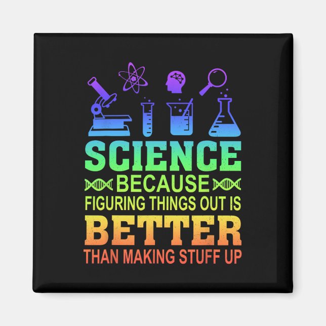 Aimant Professeur de sciences, parce que comprendre les c (Devant)