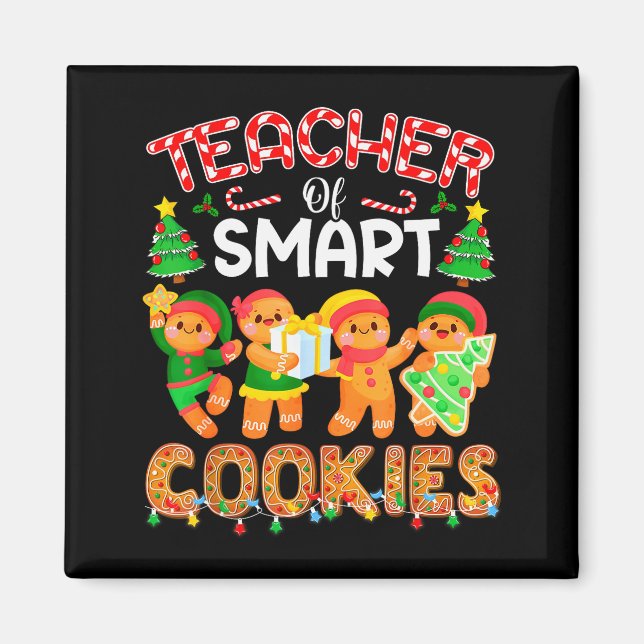 Aimant Professeur De Smart Cookies Noël Mignon Pain D'épi (Devant)
