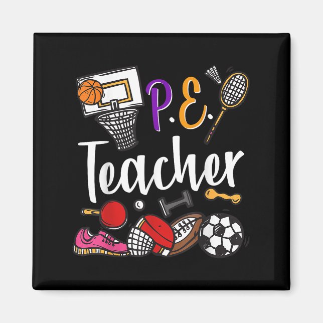 Aimant Professeur d'éducation physique Fier Professeur d' (Devant)