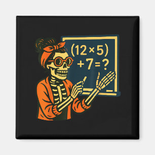 Aimant Professeur Halloween Six Sept Mème 6 7 Squelette S
