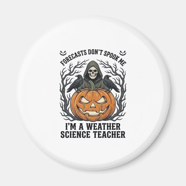 Aimant Professeur Météo Halloween Épouvantable Faucheur C (Devant)