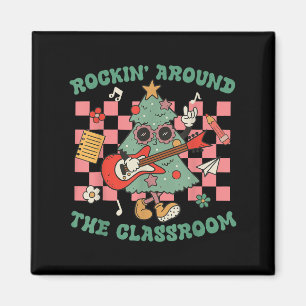 Aimant Professeur Noël Rockin' Around The Clroom Hommes F