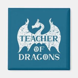 Aimant Professeur Vintage de Dragons Citations Drôles Pro