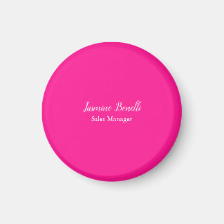 Aimant Professionnel minimaliste moderne rose profond