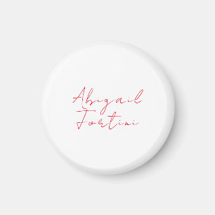 Aimant Professionnel minimaliste rouge blanc moderne