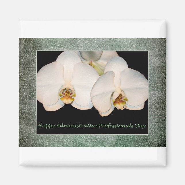 Aimant Professionnels de l'administration Jour Orchidées  (Devant)