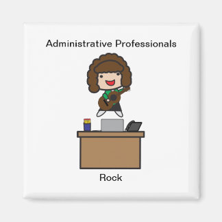 Aimant Professionnels de l'administration Rock (Brunette)