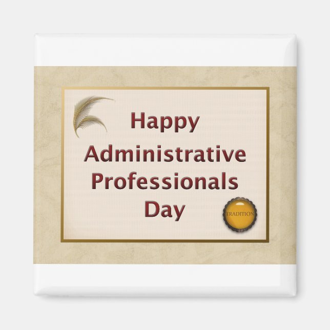 Aimant Professionnels de l'administration Tradition du jo (Devant)