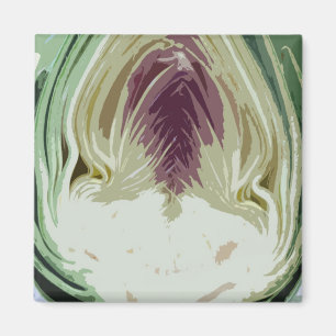 Aimant Profil abstrait d'artichaut