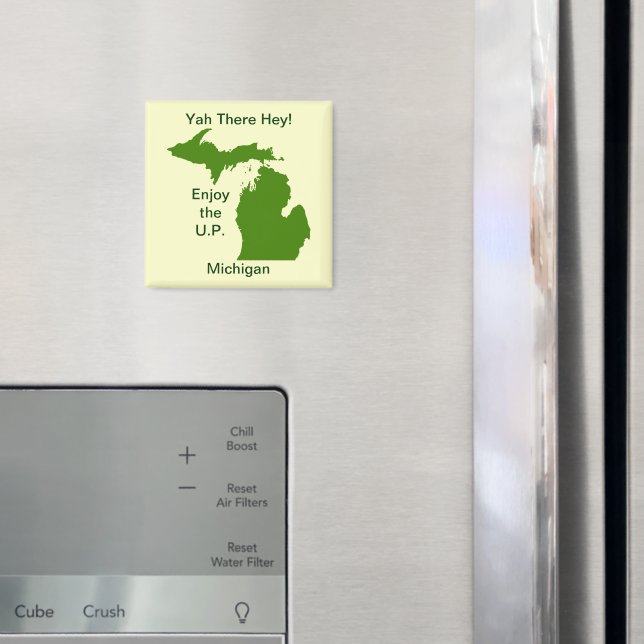 Aimant Profitez du U.P. Michigan avec Da Yoopers (In situ (réfrigérateur))