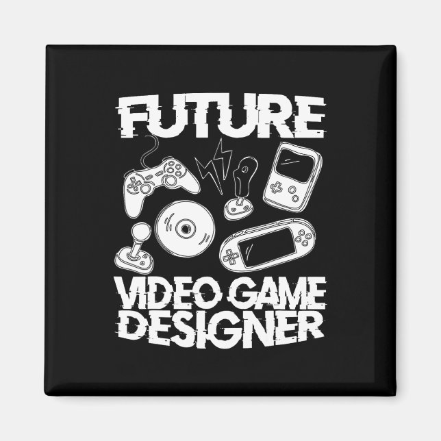 Aimant Programmation de jeux pour enfants Futur concepteu (Devant)