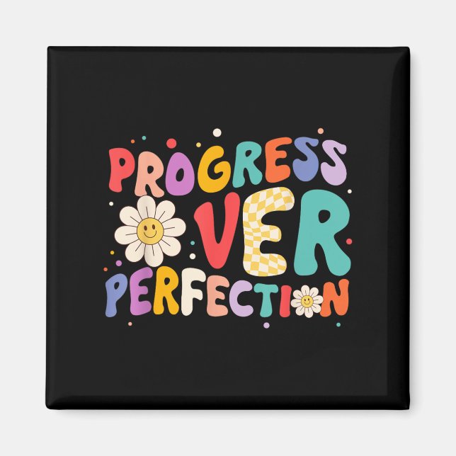 Aimant Progrès Motivationnel sur la perfection Enseignant (Devant)