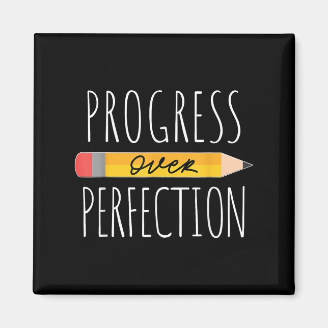 Aimant Progrès Motivationnel Sur La Perfection Retour À S (Devant)