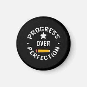 Aimant Progrès Plutôt que Perfection Retour à l'école Ens