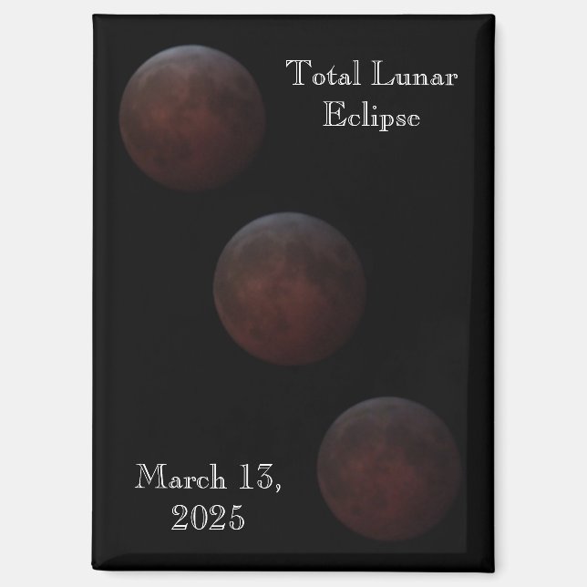 Aimant Progression totale de l'éclipse lunaire (Recto)