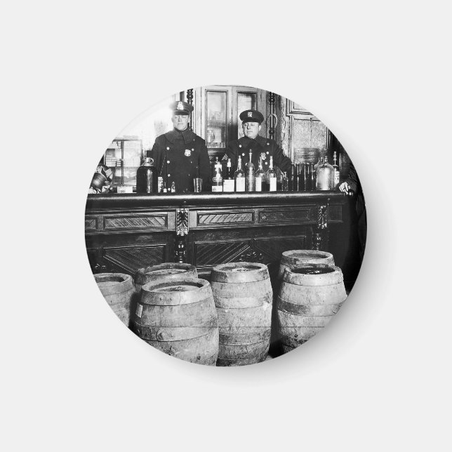 Aimant Prohibition - Speakeasy Police Raid Bootlegger - M (Devant)