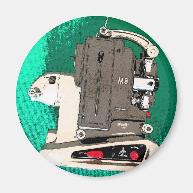 Aimant Projecteur vidéo vintage (Devant)