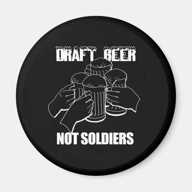 AIMANT PROJET DE BIÈRE. PAS LES SOLDATS. (Devant)