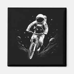 Aimant Promenade à vélo de l'astronaute cosmique Aventure
