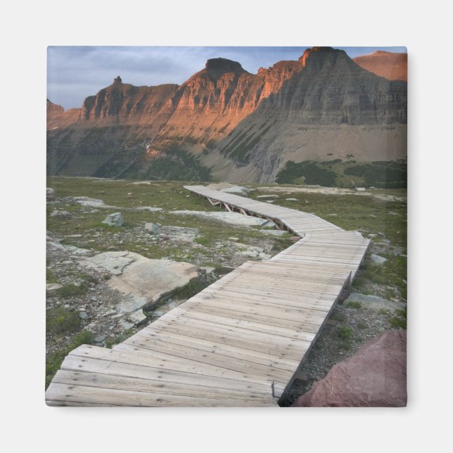 Aimant Promenade dans Waterton Glacier International (Devant)