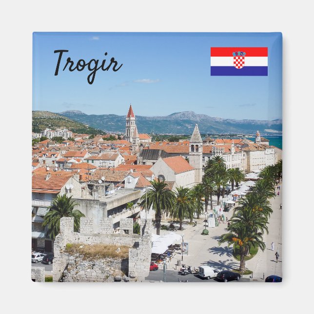 Aimant Promenade du front de mer de Trogir - Dalmatie, Cr (Devant)