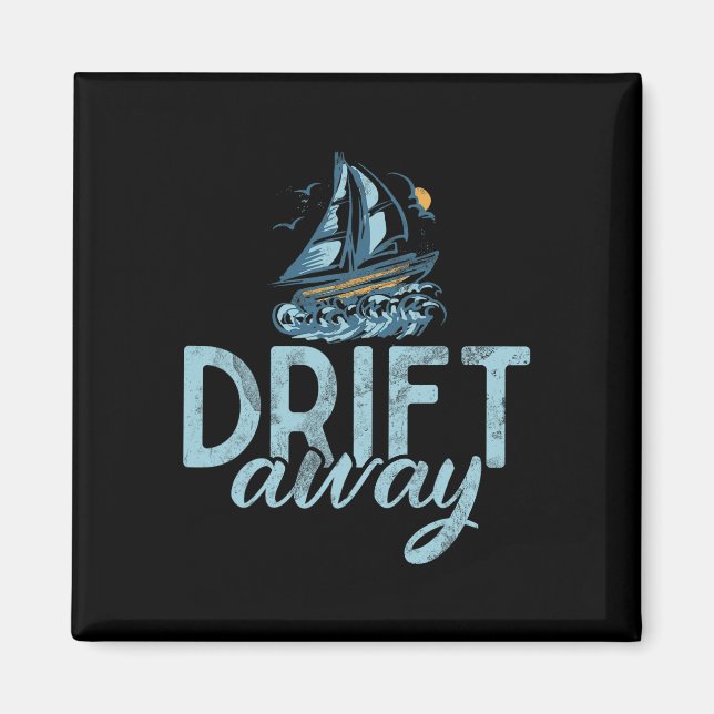 Aimant Promenade en bateau à la dérive  (Devant)