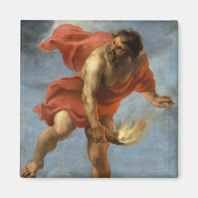 Aimant Prométhée prenant feu (Devant)