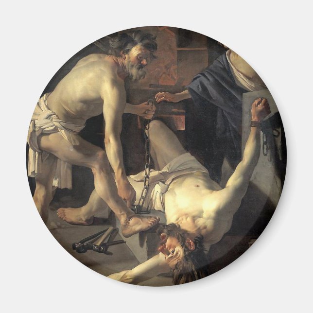 Aimant Prometheus Being Chained, by Dirck van Baburen (Devant)