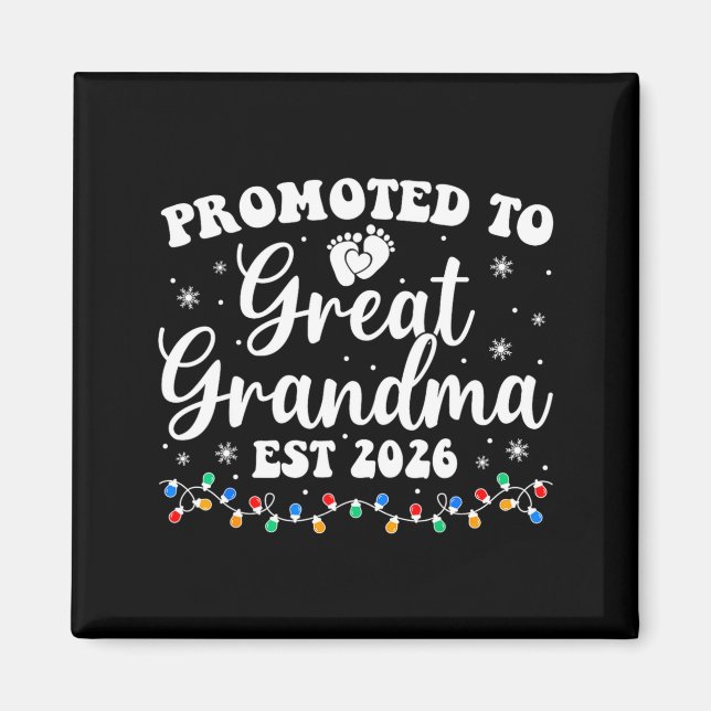 Aimant Promoted To Great Grandma Est 2026 First Time New  (Devant)
