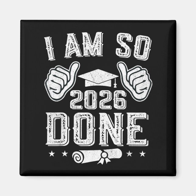 Aimant Promotion 2026 j'ai fini la terminale remise des d (Devant)