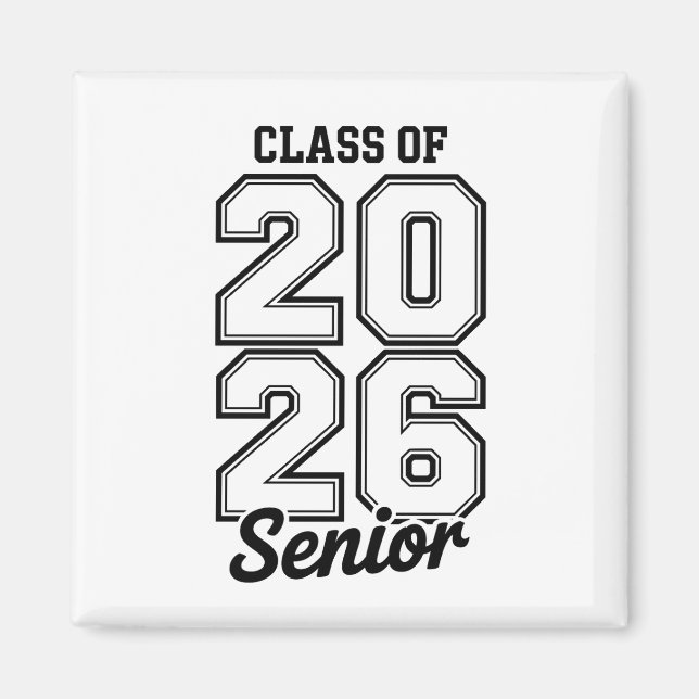 Aimant Promotion 2026 Terminale 26 Diplômé Diplômée (Devant)