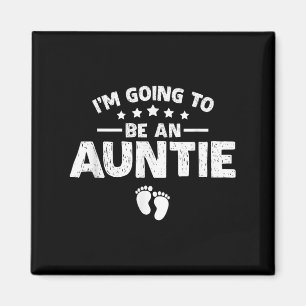 Aimant Promotion au rang de Tante Annonce de Bébé Je vais