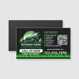 Aimant promotionnel QR Black Green Professional La