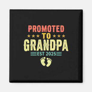 Aimant Promu À Grandpa Est 2025 Bientôt Être Grand-Père F