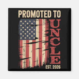 Aimant Promu À Oncle Est.2026 Nouveau Membre De Famille U