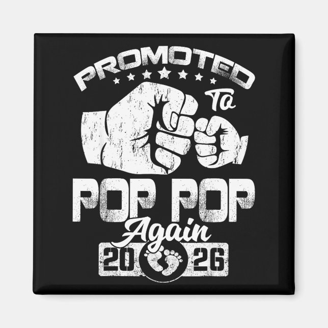 Aimant Promu au rang de pop pop estimé 2026 grossesse (Devant)