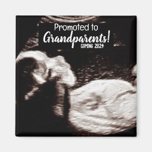 Aimant Promu aux grands-parents Faire-part de naissance b