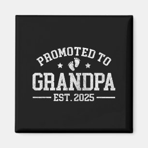 Aimant Promu Grand-père 2025 Grand-père Est 2025 T Shirt