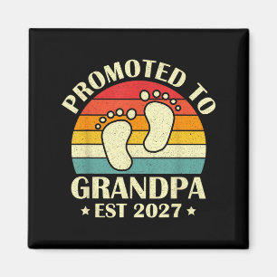 Aimant Promu Grand-père 2027 Nouveau bébé grand-père