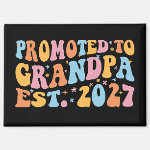 Aimant Promu Grand-père Estimé 2027 Nouveau Papa