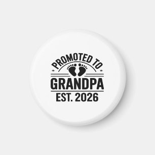 Aimant Promu Grand-père, Établi en 2026, Drôle Nouveau Gr