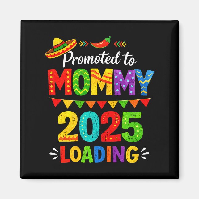 Aimant Promu maman chargement 2026 cinco de mayo (Devant)