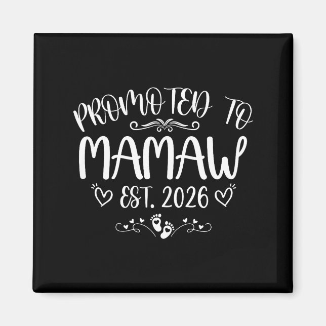Aimant Promu mamaw est 2026 première fois maman mère (Devant)