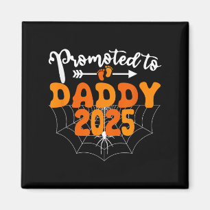 Aimant Promu Papa 2025 Halloween Annonce de Grossesse