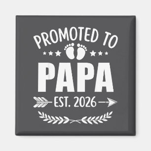 Aimant Promu Papa Est 2026 Nouveau Grand-Père Annonce De
