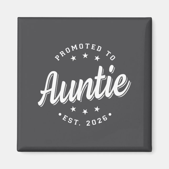 Aimant Promu Tante Annonce De Grossesse Et De Naissance E (Devant)