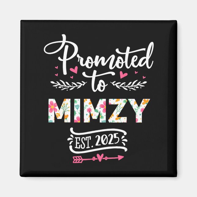 Aimant Promu vers Mimzy 2025 Annonce de grossesse mignonn (Devant)