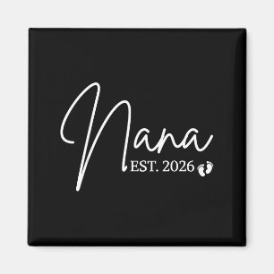 Aimant Promue Nana est 2026 Baby Shower nouvelle grand-mè
